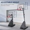 Best Choice Products Adjustable 4.4-10ft Basketball Hoop, Portable Goal w/Shatterproof Backboard, Ball Return